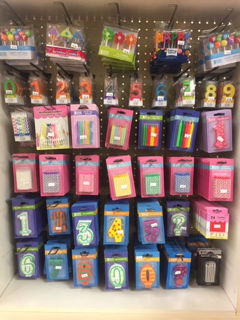 Candy Stripes Green Candles, 1 ct