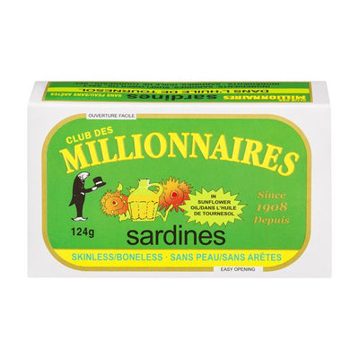 Club Des Millionnaires Sardines, 124 g