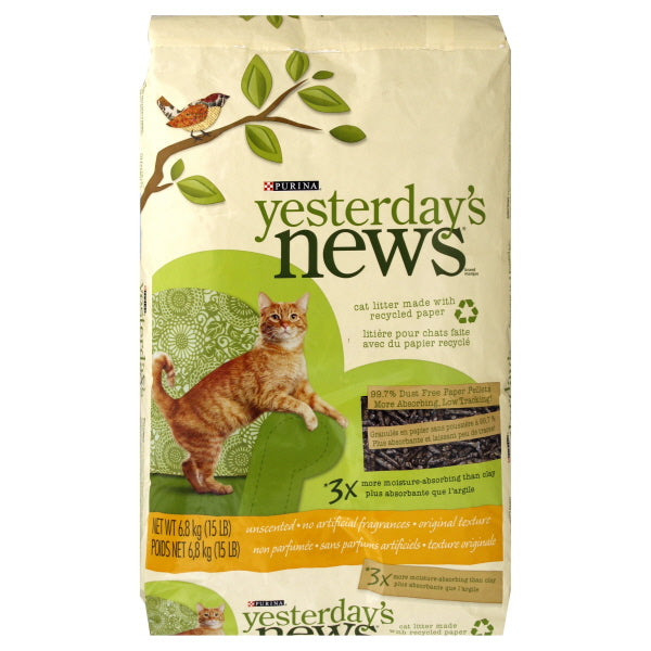 Yesterday's News Unscented Cat Litter, 6.80 kg