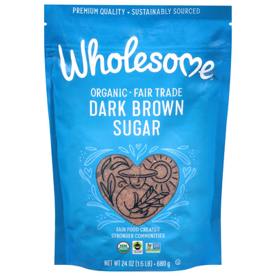 Wholesome Organic Dark Brown Sugar, 680 g