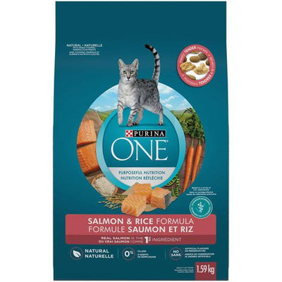 Purina One Natural Salmon & Rice Formula, 1.59 kg