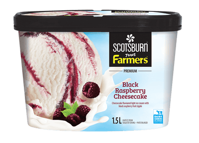 Scotsburn Premium Black Raspberry Cheesecake Ice Cream, 1.5 L