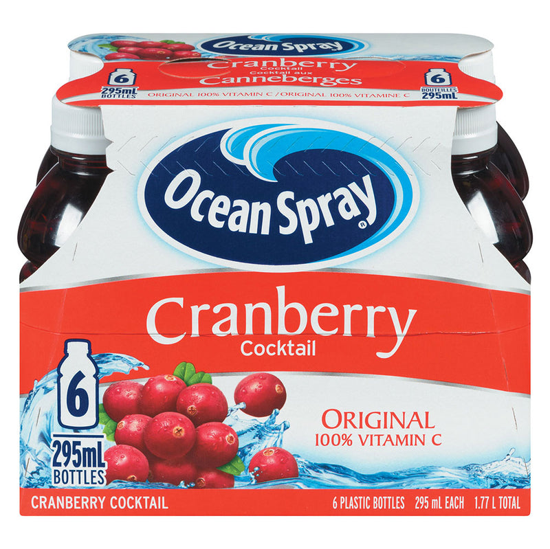Ocean Spray Original Cranberry Cocktail, 6 x 295 mL