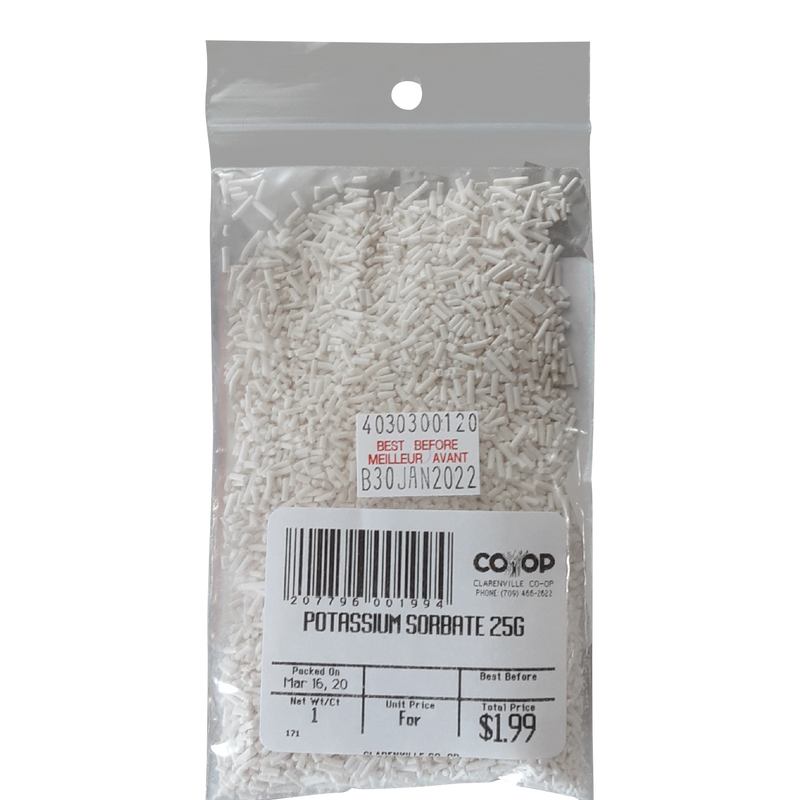 POTASSIUM SORBATE 30G