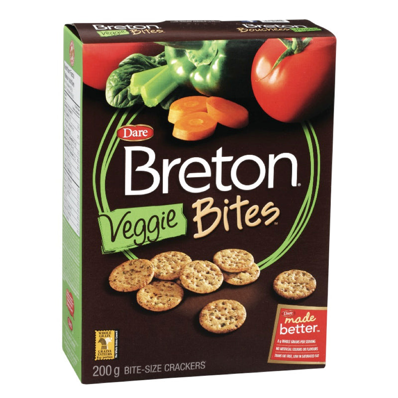 Dare Breton Veggie Bites Crackers, 200 g