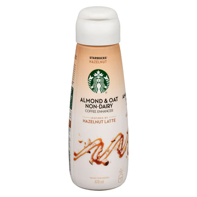 Starbucks Non Dairy Almond & Oat Hazelnut Latte Coffee Enhancer, 828 mL