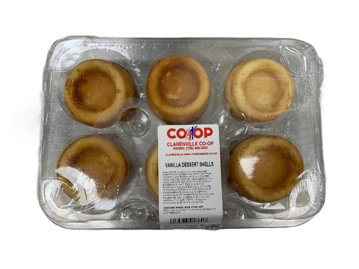 Vanilla Dessert Shells, 6 pk