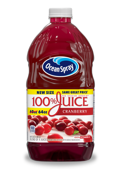 Ocean Spray No Sugar Added Cranberry Juice, 1.77 L