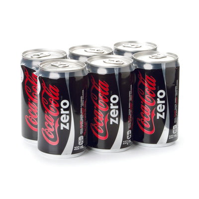 Coca Cola Zero, 6 x 222mL