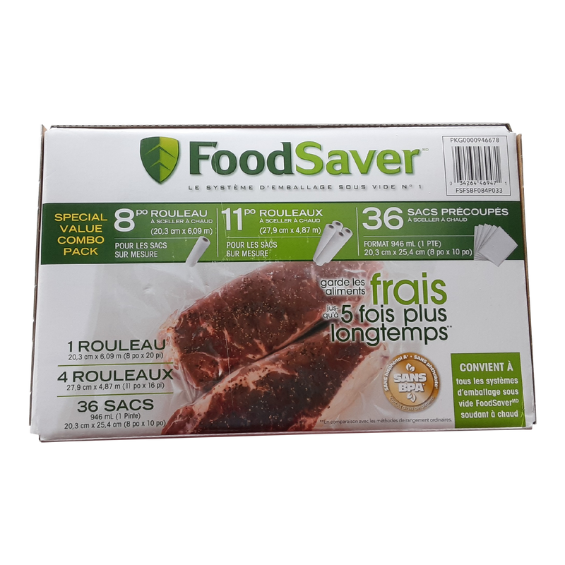 Foodsaver Freezer Bags, 36 ct