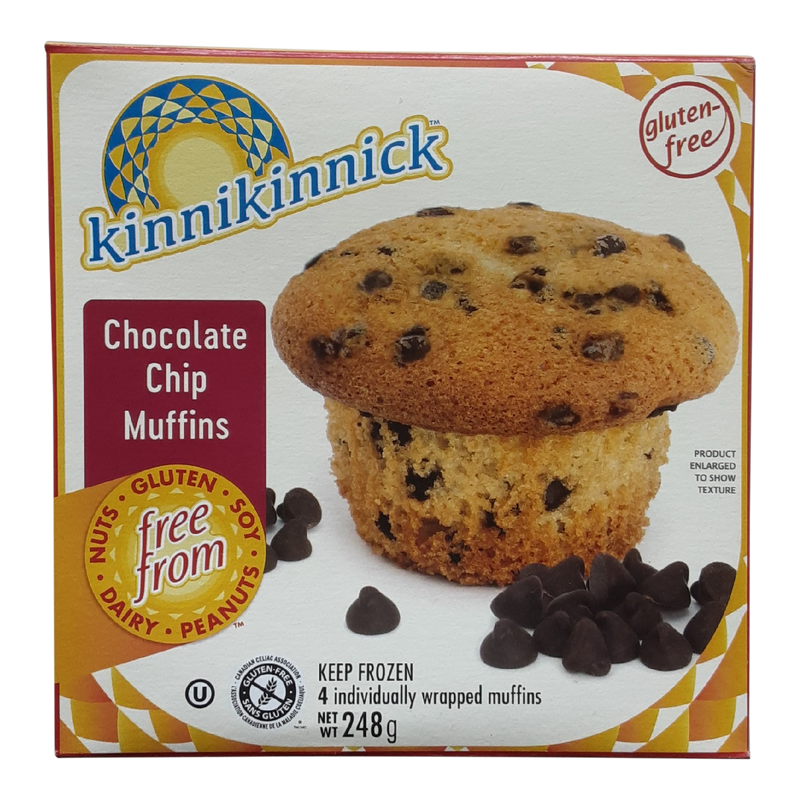 Kinnikinnick Gluten Free Chocolate Chip Muffins, 248 g