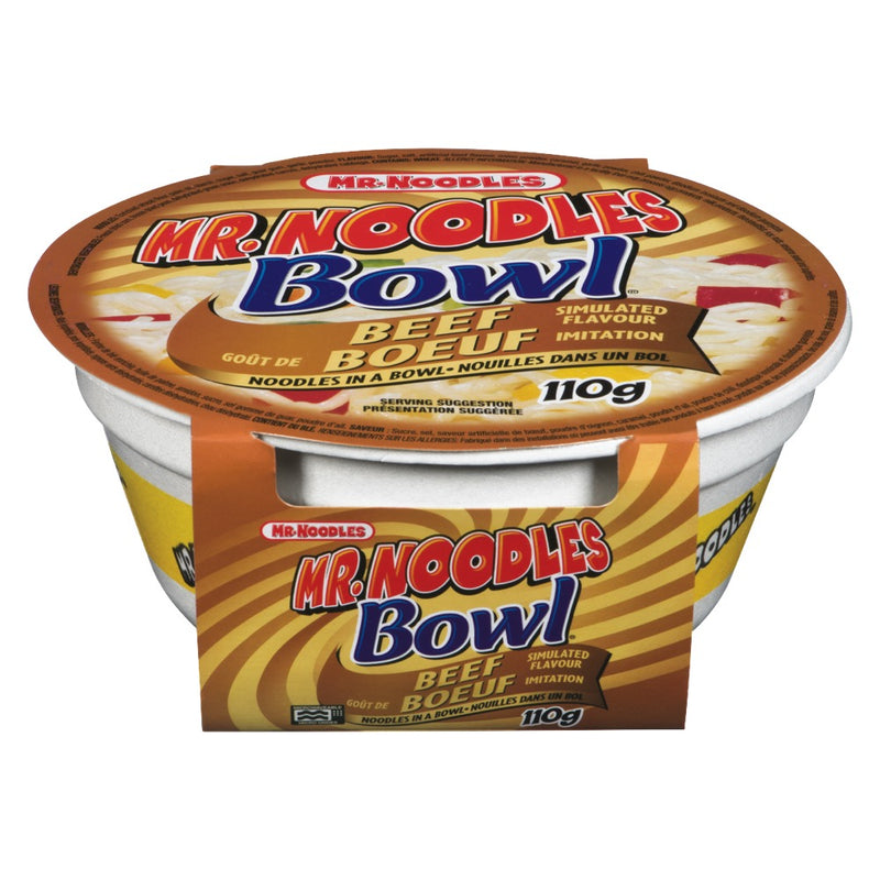 Mr. Noodles Beef Noodles Bowl, 110 g