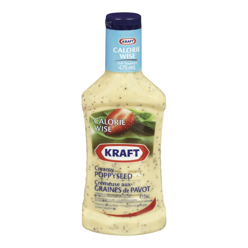 Kraft Creamy Poppy Seed Dressing Calorie Wise, 475 mL
