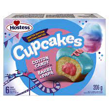 HOSTESS CUPCAKES COTTON CANDY
