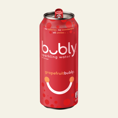 BUBLY SPARKLING WATER GRAPEFRUIT, 473mL