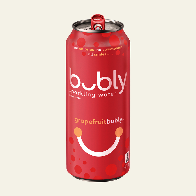 BUBLY SPARKLING WATER GRAPEFRUIT, 473mL