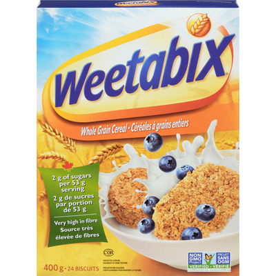 Weetabix Whole Grain Cereal, 400 g