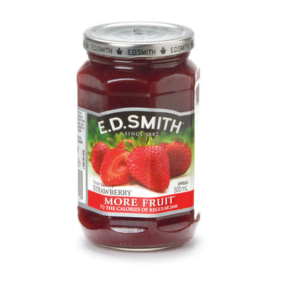 E.D. Smith Fruit Lovers 1/2 The Calories Strawberry Spread, 500 mL