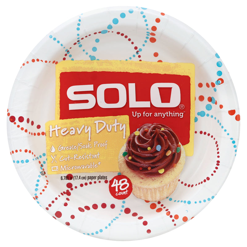 Solo Heavy Duty Paper Plates, 48ct