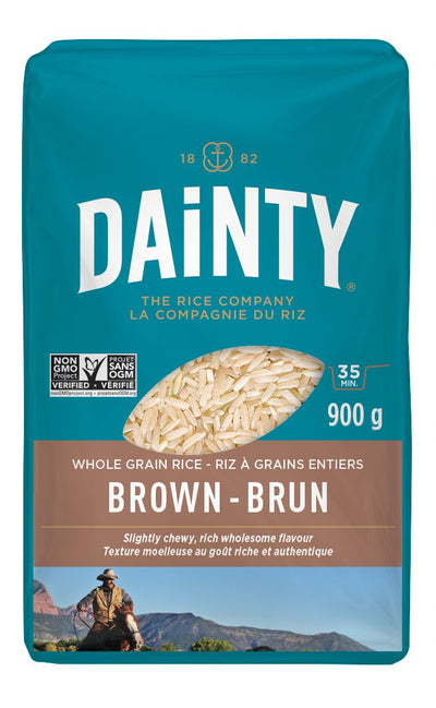 Dainty Brown Whole Grain Rice, 900 g