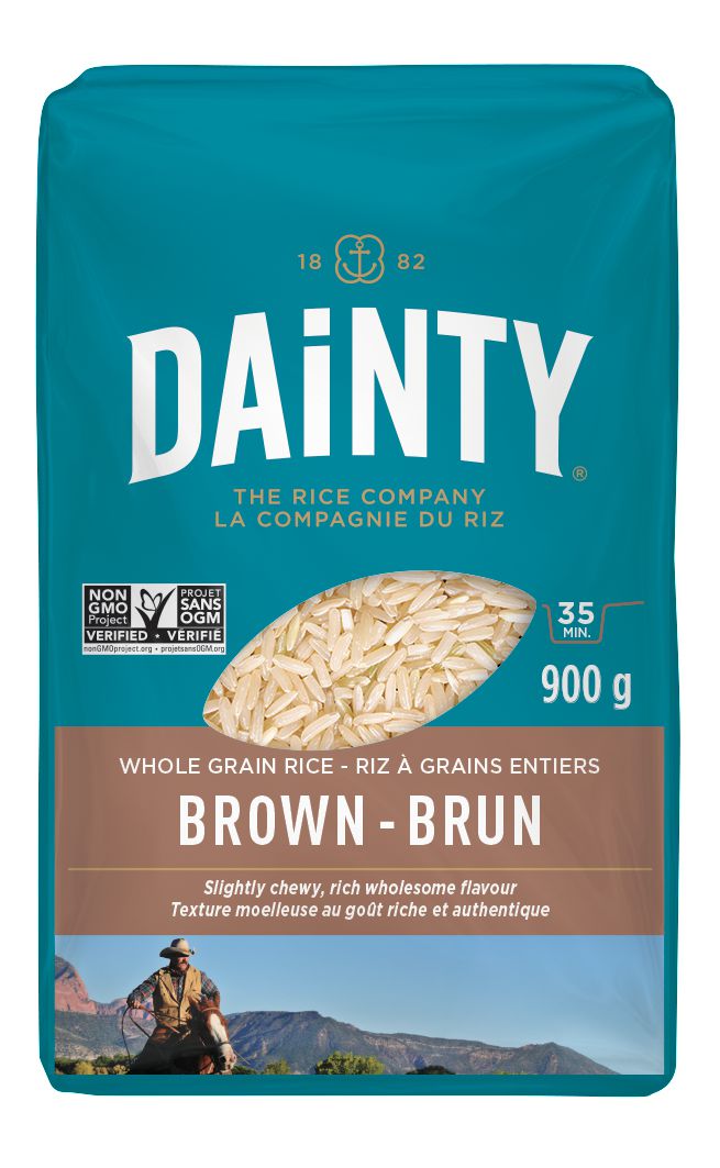 Dainty Brown Whole Grain Rice, 900 g