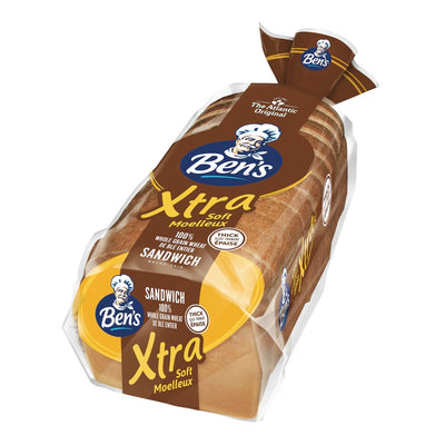 Ben's Xtra Soft Whole Wheat Sandwich Bread, 675g