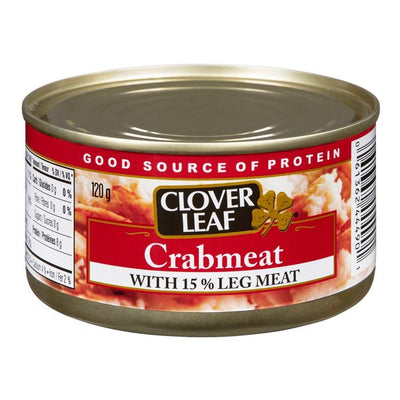 Clover Leaf Crabmeat With 15% Leg Meat, 120 g