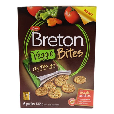Dare Breton Veggie Bites On The Go, 6 packs, 132 g