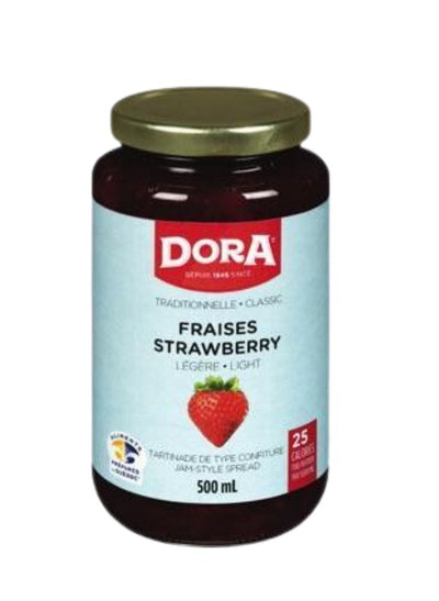 Dora Light Strawberry Jam Spread, 500 mL
