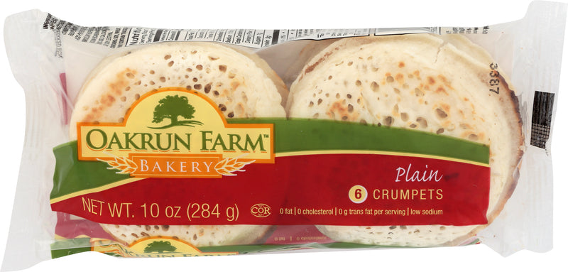Oakrun Farm Bakery Plain Crumpets, 283 g, 6 ct