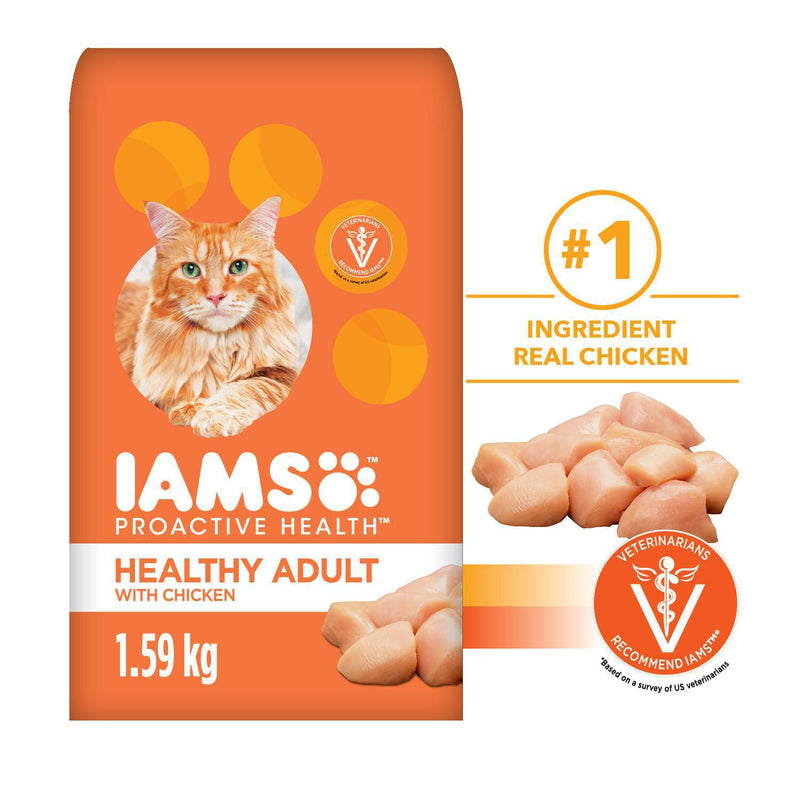 Iams Proactive Health Healthy Adult Chicken Cat Food, 11.5 kg