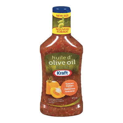 Kraft Extra Virgin Tuscan Italian Dressing & Marinade, 475 mL