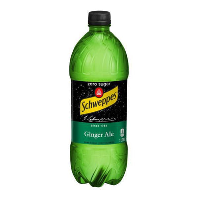 Schweppes Ginger Ale Zero Sugar, 1L