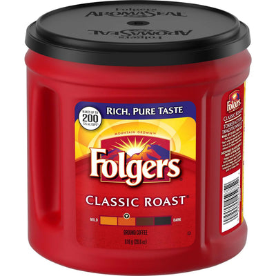 Folgers Classic Roast Ground Coffee, 816 g