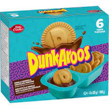 Betty Crocker DunkAroos Vanilla With Chocolate Frosting, 6 x 28 g