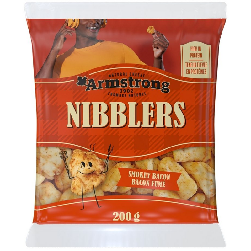 Armstrong Cheese Curds Nibblers Smoky Bacon, 200 g