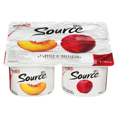 Yoplait Source Yogurt Peach/Nectarine, 100 g
