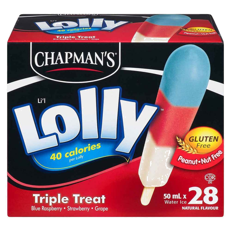 Chapman's Lil Lolly Triple Treat, 28 x 50 mL