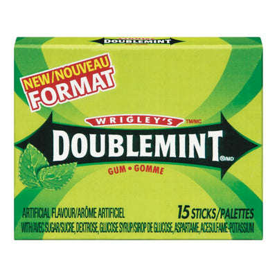 Wrigley's Doublemint Gum, 15 pieces