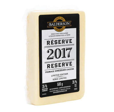 Balderson Reserve 2017 Cheddar Cheese, 500 g