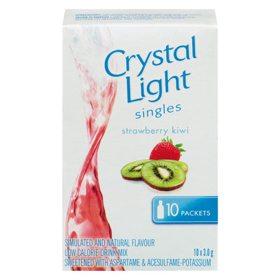 Crystal Light Strawberry Kiwi Singles Drink Mix, 10 count, 3.0 g