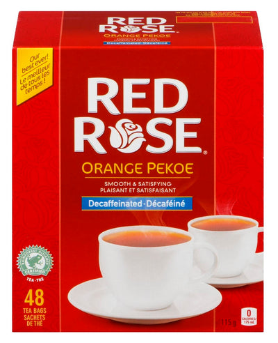Red Rose Orange Decaffeinated Tea Bags, 48 ct