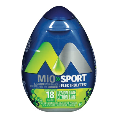 Mio Sport + Electrolytes Liquid Water Enhancer Lemon Lime, 48 mL