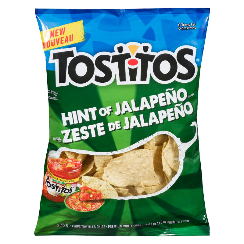 Tostitos Hint of Jalapeno Tortilla Chips, 275 g