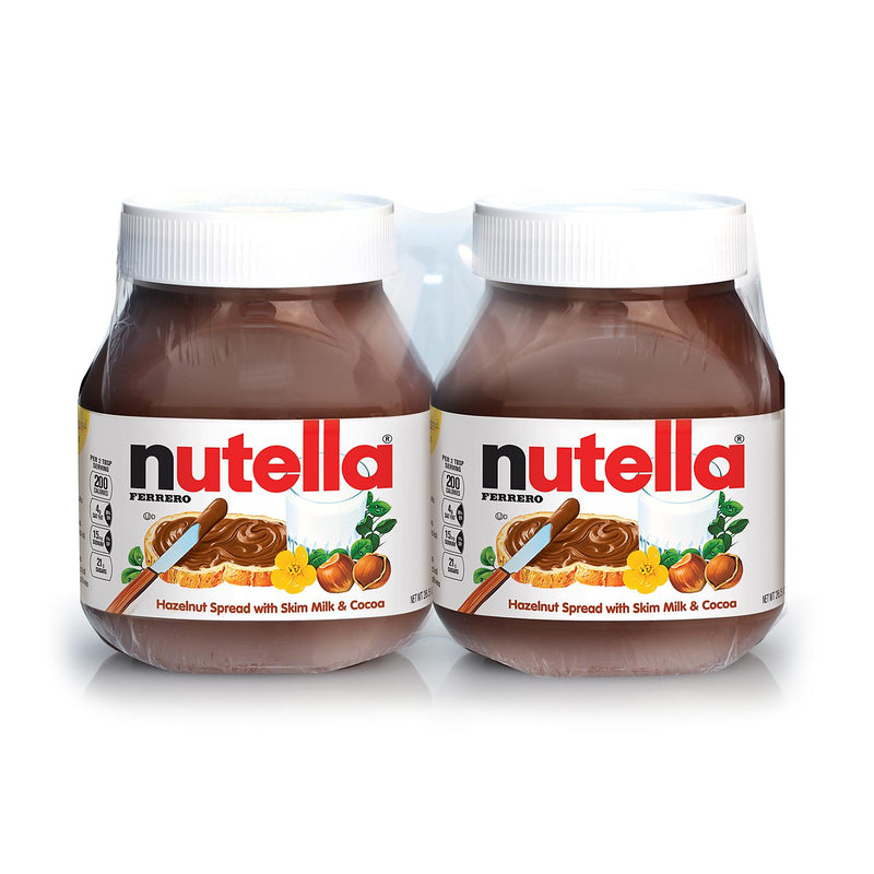 Nutella Hazelnut Spread, 2 x 1 kg
