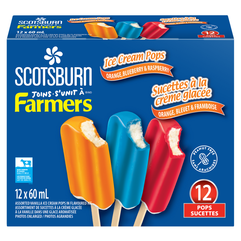 Scotsburn Joins Farmers Ice Cream Pops, 60 mL, 12 ct