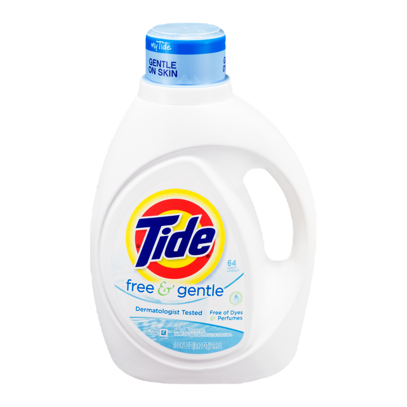Tide Free & Gentle Detergent, 2.96 litre