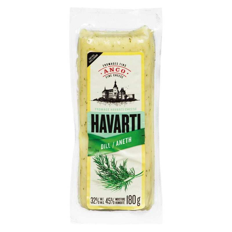 Anco Fine Cheese, Cheese, Block, Havarti, 180 g