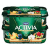 Danone Activia Fibre Probiotic Yogurt Peach/Blueberry/Vanilla/Strawberry Kiwi, 12 x 100g