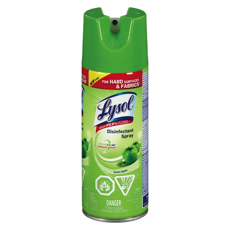 Lysol Green Apple Disinfectant Spray, 350 g